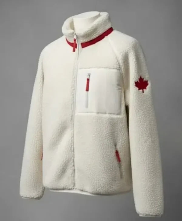 Olympic 2026 Team Canada Sherpa Fleece Jacket