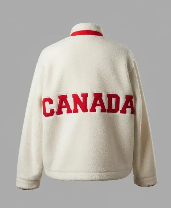 Olympic 2026 Team Canada Sherpa Fleece Jacket