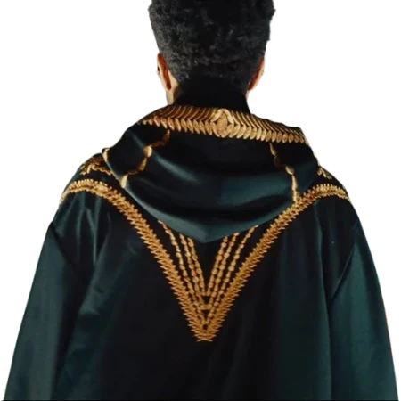 Hurry Up Tomorrow The Weeknd Golden Embroidered Hooded Coat Clanton Jacket