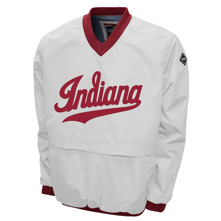 Indiana Hoosiers Retro White Windshell Pullover
