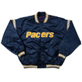 Indiana Pacers Navy Varsity Satin Jacket WorthVee