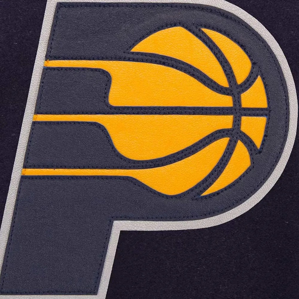 Indiana Pacers Navy and White Varsity Jacket WorthVee