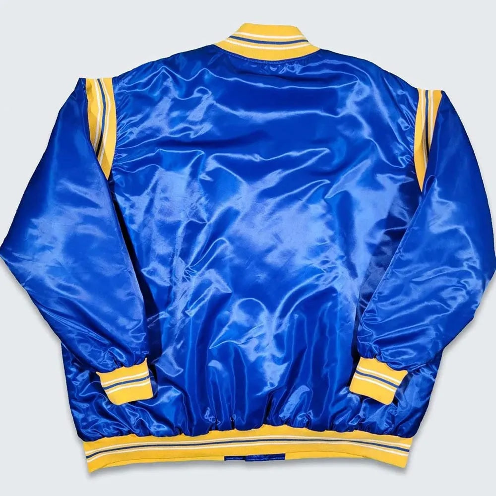 Indiana Pacers Teddy Royal Varsity Satin Jacket WorthVee