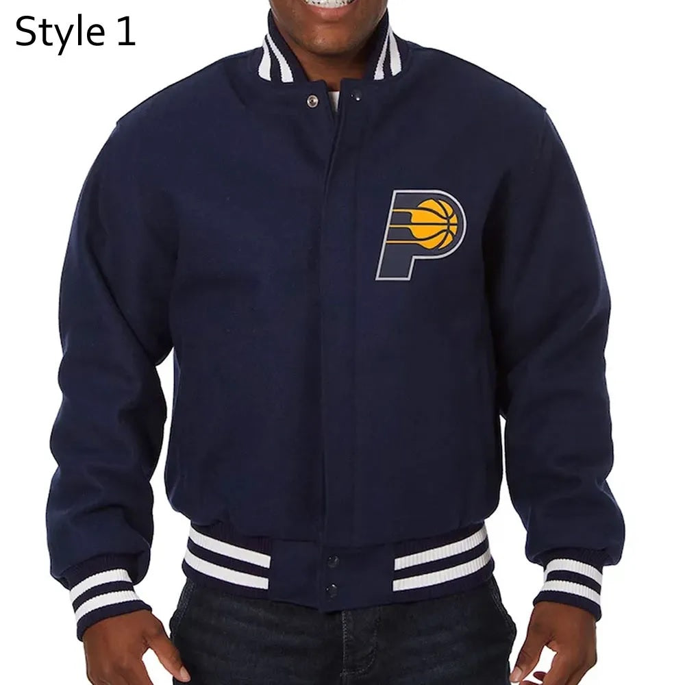 Indiana Pacers Varsity Navy Wool Jacket WorthVee