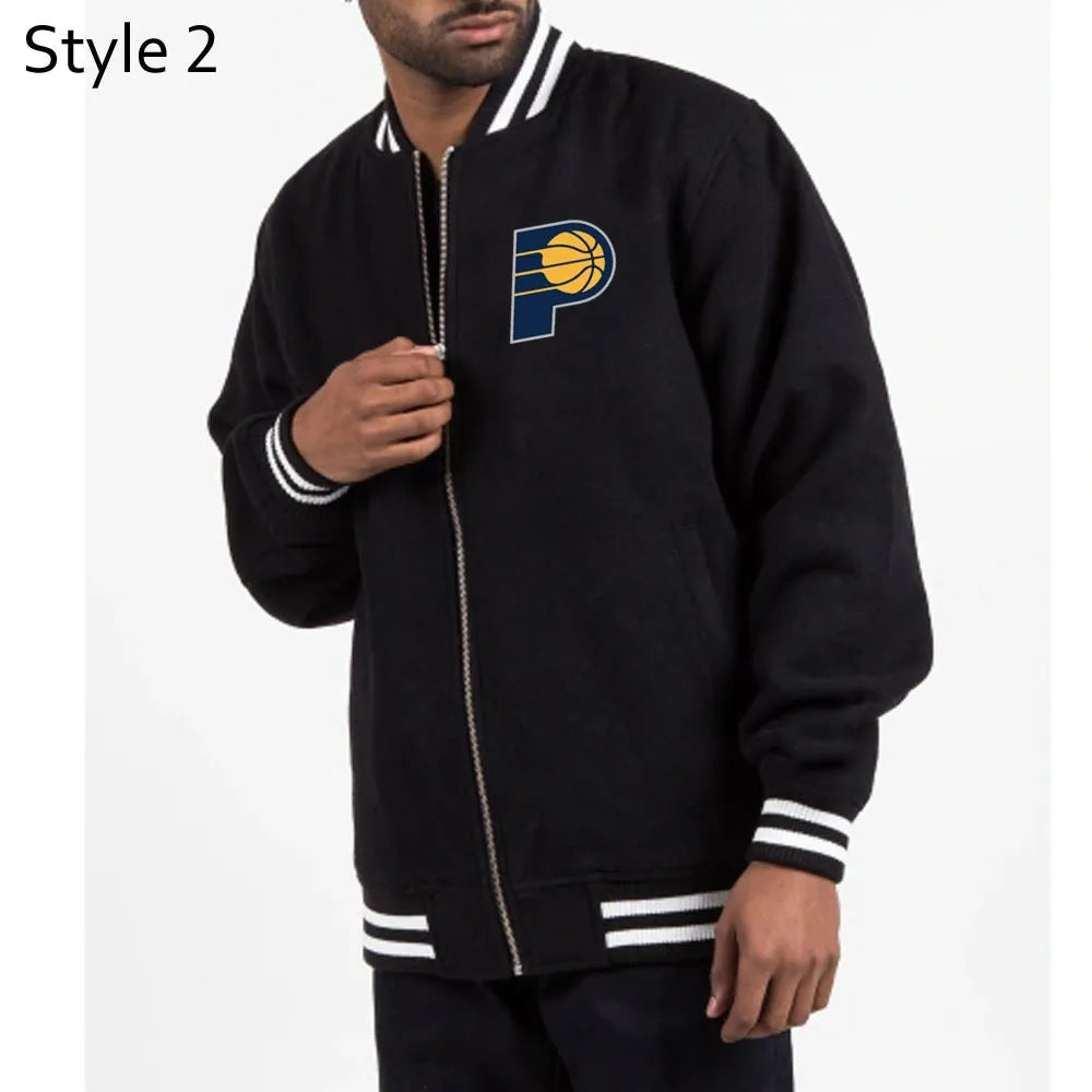 Indiana Pacers Varsity Navy Wool Jacket WorthVee
