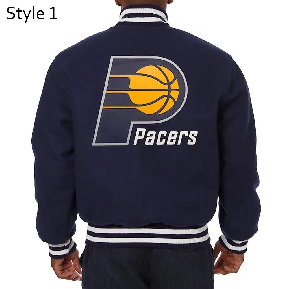 Indiana Pacers Varsity Navy Wool Jacket WorthVee