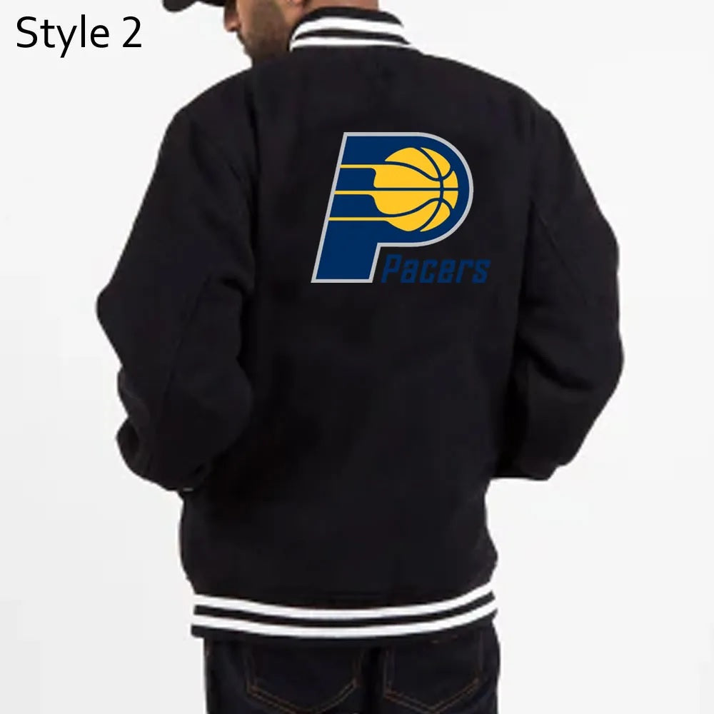 Indiana Pacers Varsity Navy Wool Jacket WorthVee