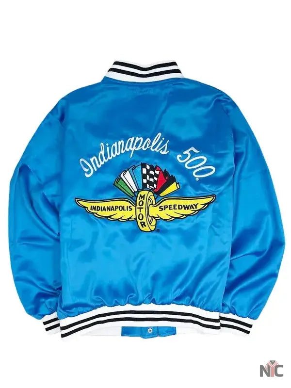 Indianapolis Motor Speedway 70’s Satin Bomber Jacket Clanton Jacket