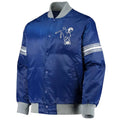 Indianapolis Colts Historic Logo Royal Satin Jacket WorthVee