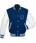 Indianapolis Colts Blue and White Letterman Jacket WorthVee