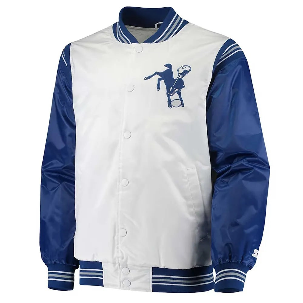 Indianapolis Colts Historic Logo Renegade Satin Jacket WorthVee