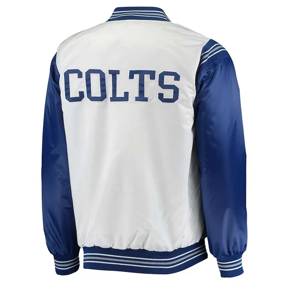Indianapolis Colts Historic Logo Renegade Satin Jacket WorthVee
