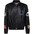 Indianapolis Colts Jeff Hamilton Leather Varsity Jacket WorthVee