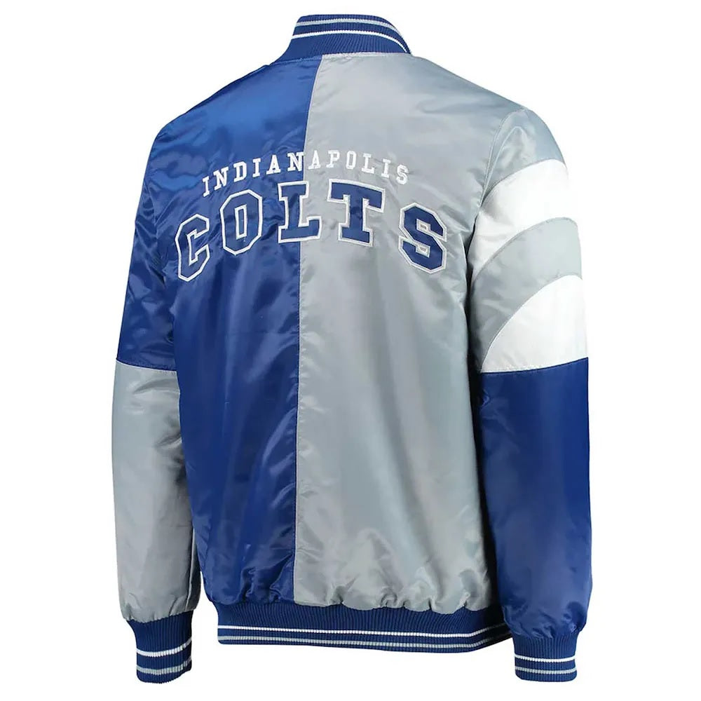 Indianapolis Colts Leader Varsity Satin Jacket WorthVee