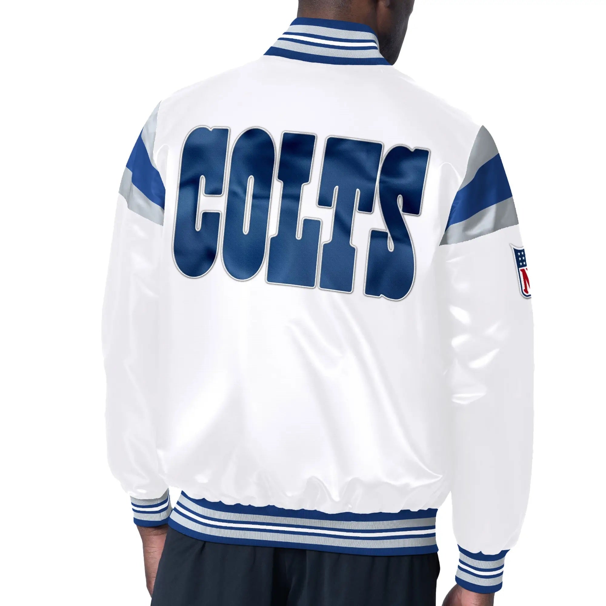 Indianapolis Colts Starter Vintage Satin Varsity Jacket WorthVee