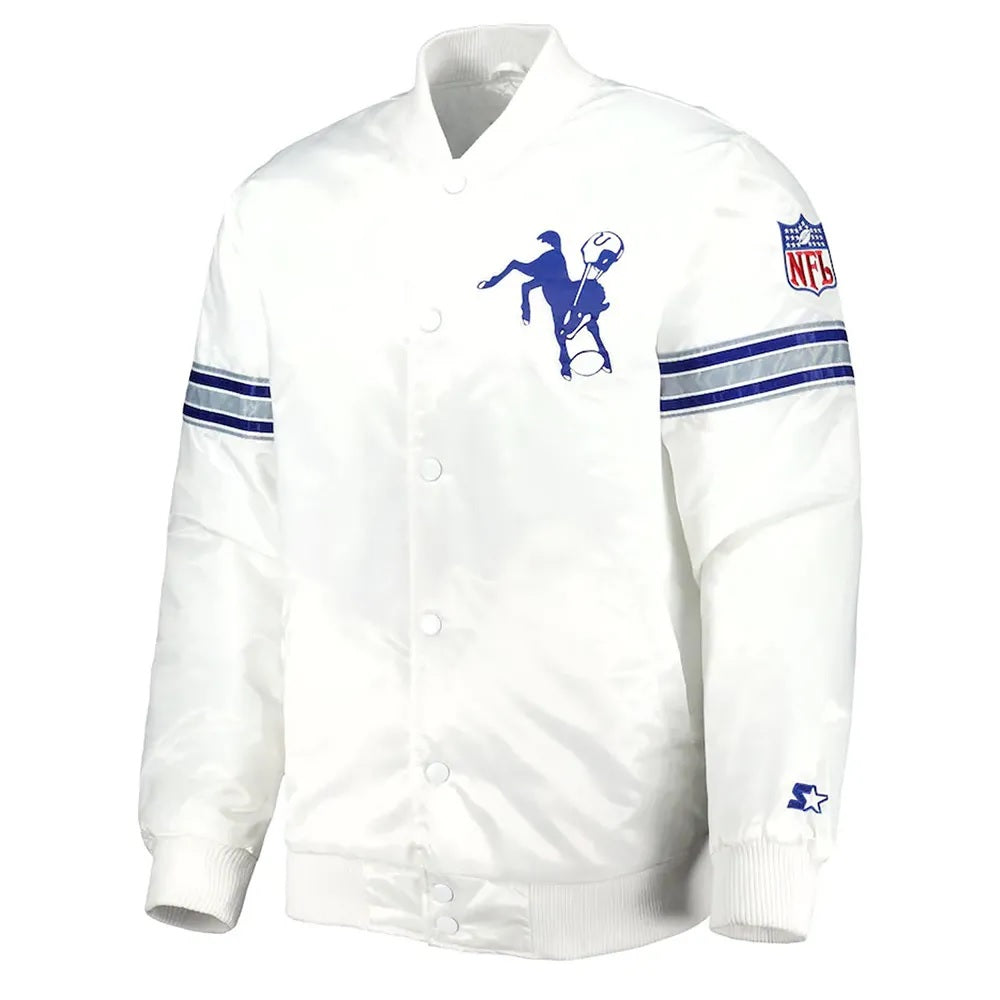 Indianapolis Colts The Power Forward Satin Jacket WorthVee