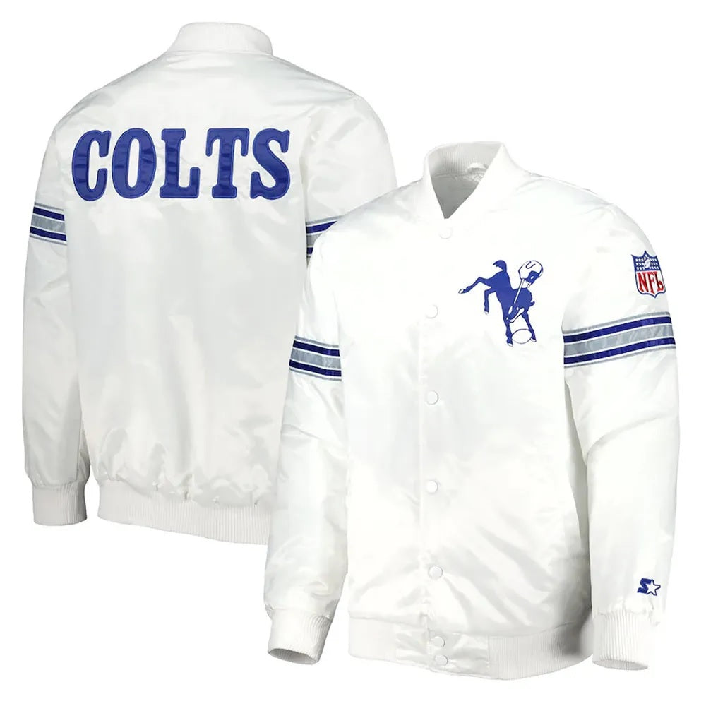 Indianapolis Colts The Power Forward Satin Jacket WorthVee
