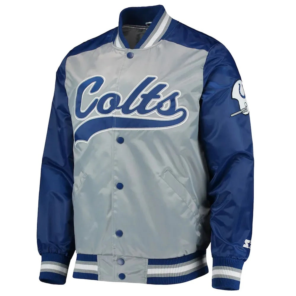 Indianapolis Colts The Tradition II Team Satin Jacket WorthVee
