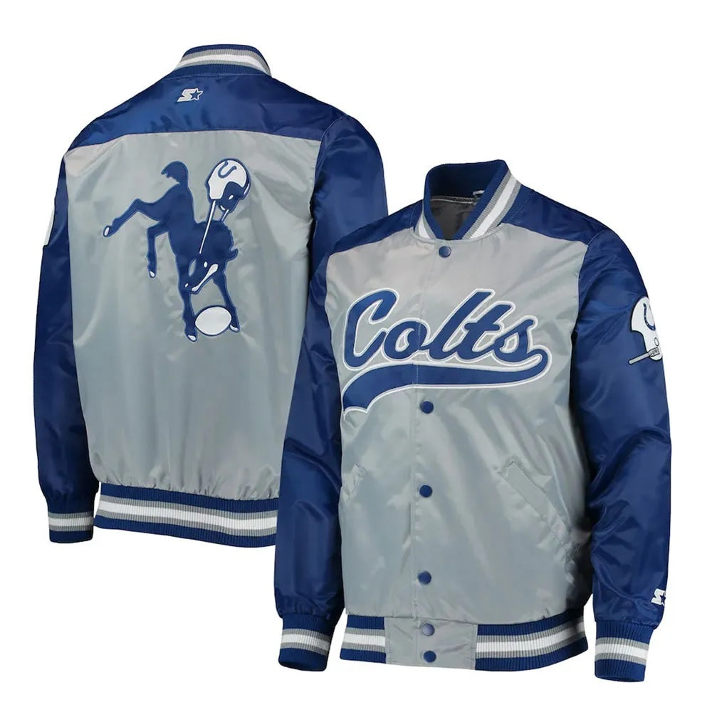 Indianapolis Colts The Tradition II Team Satin Jacket WorthVee