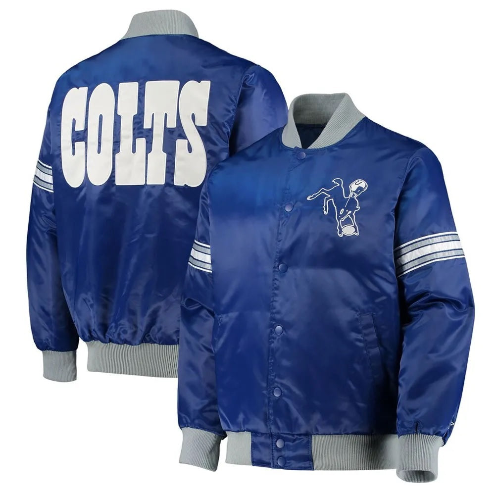 Indianapolis Colts The Tradition II Team Satin Jacket WorthVee