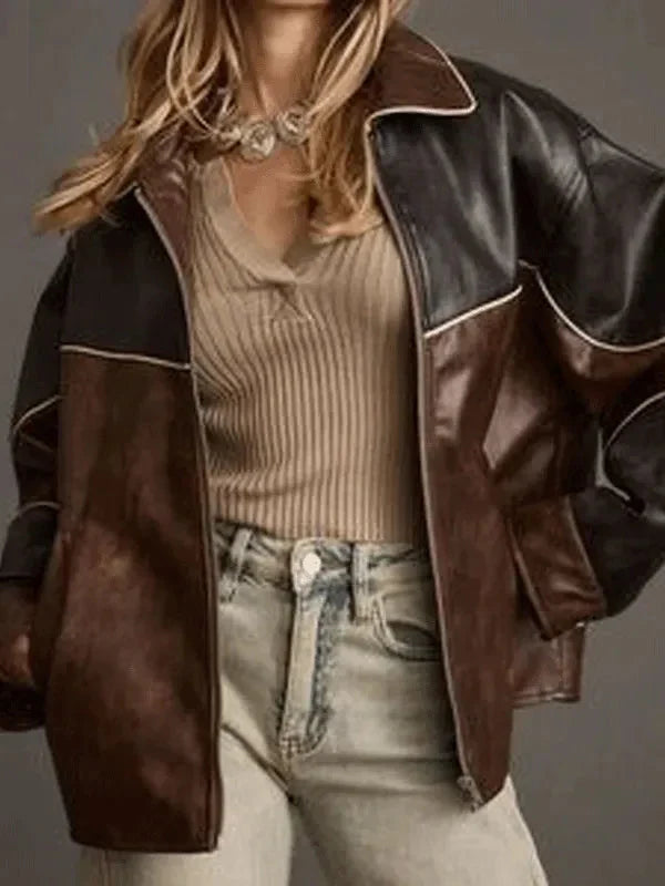 Intuit Dome California Alana Springsteen Vegan Leather Jacket Clanton Jacket