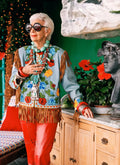 Iris Apfel Embroidered Fringe Jacket Clanton Jacket