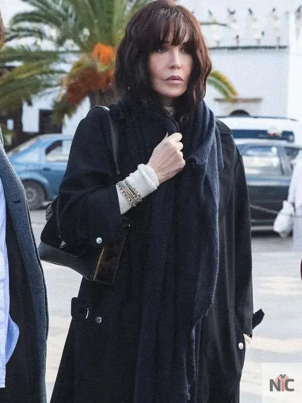 Isabelle Adjani Sisters Black Trench Coat Clanton Jacket