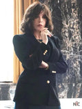 Isabelle Adjani Under a Dark Sun Black Blazer Clanton Jacket