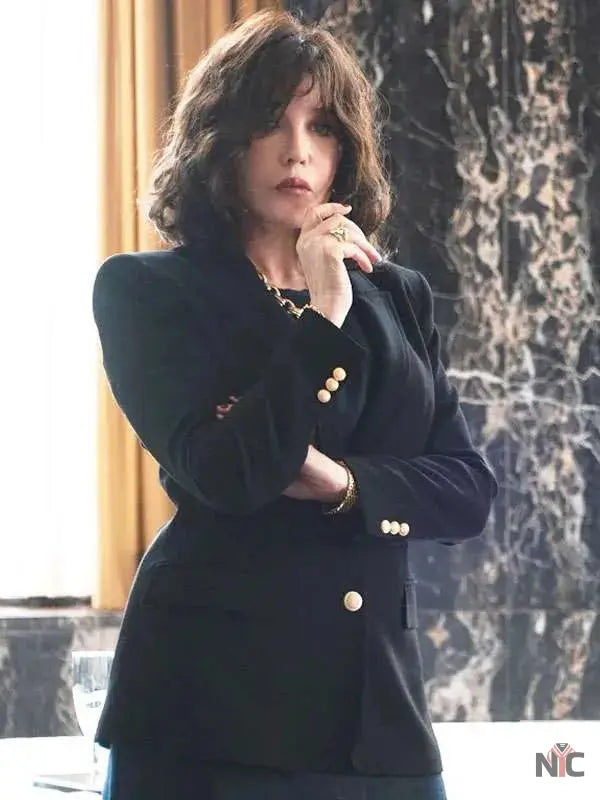 Isabelle Adjani Under a Dark Sun Black Blazer Clanton Jacket