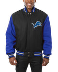JH Design Detroit Lions Wool Varsity Jacket WorthVee