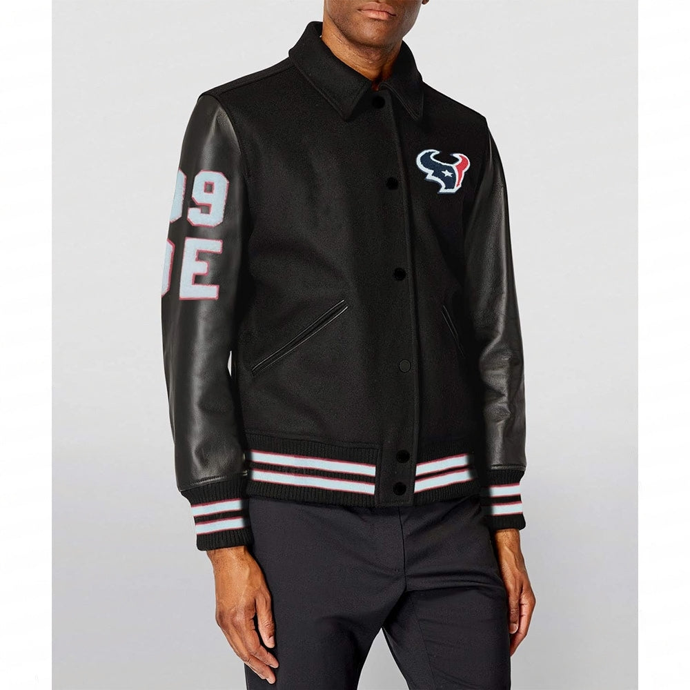 JJ Watt Houston Texas Varsity Black Jacket WorthVee