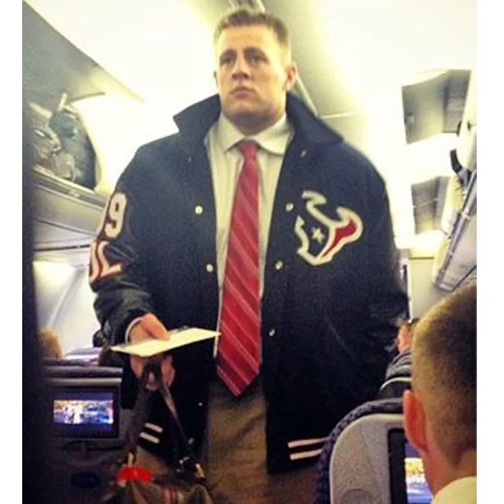 JJ Watt Houston Texas Varsity Black Jacket WorthVee