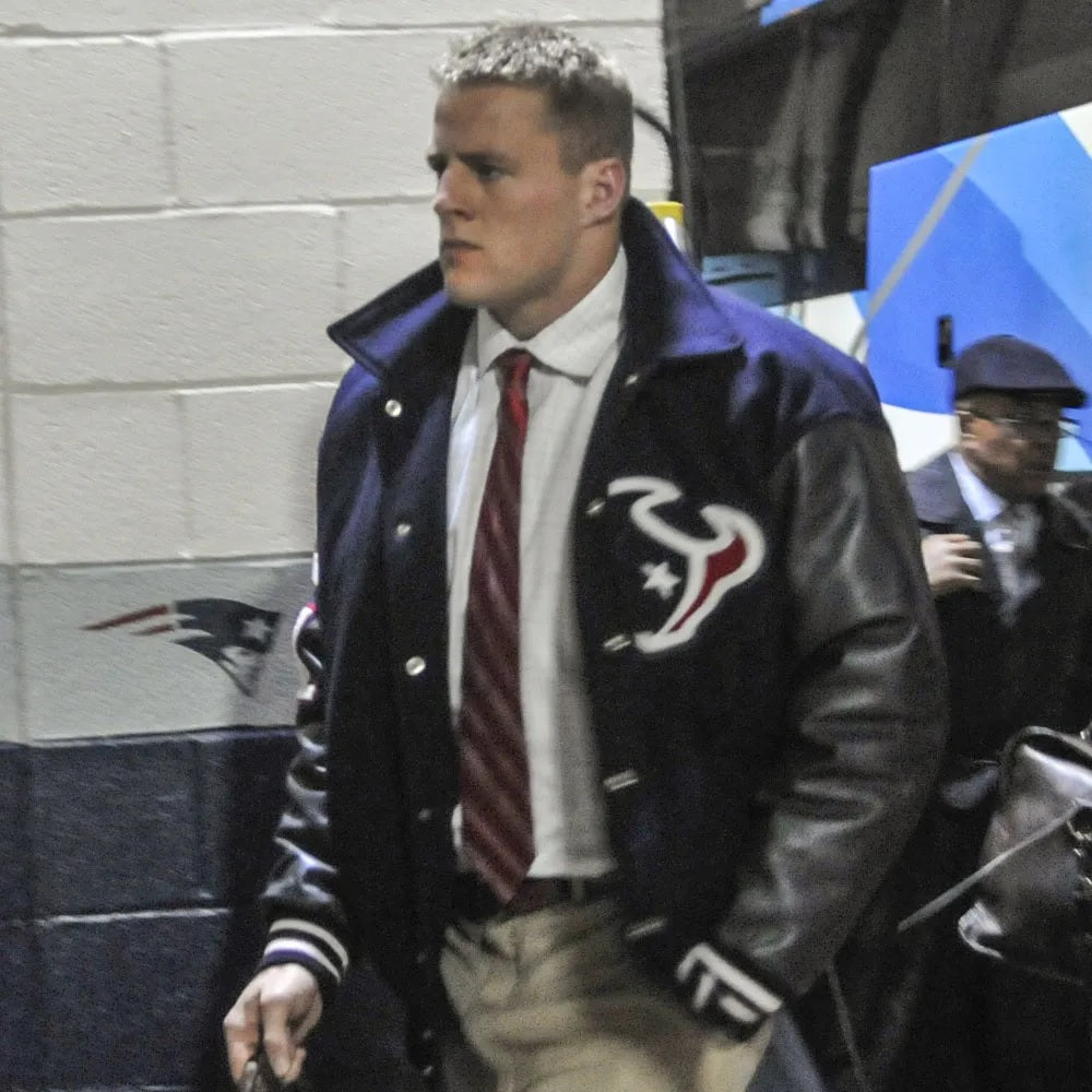 JJ Watt Houston Texas Varsity Black Jacket WorthVee