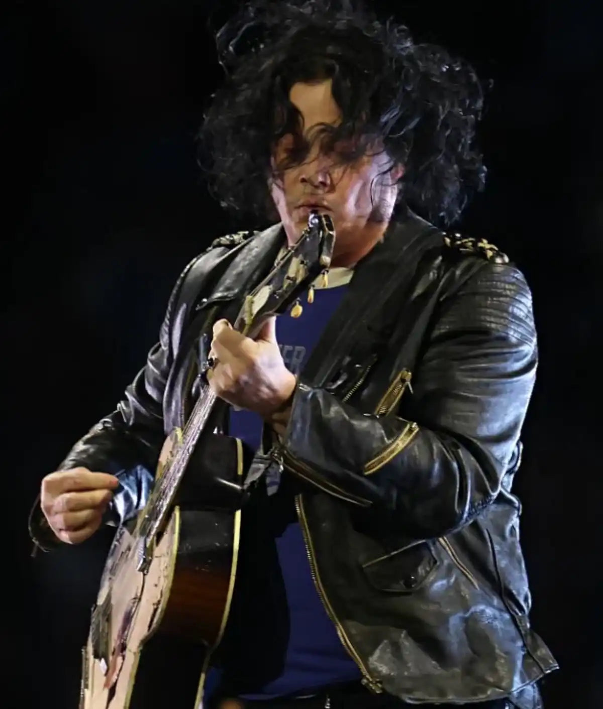 Jack White Halftime Show Leather Jacket