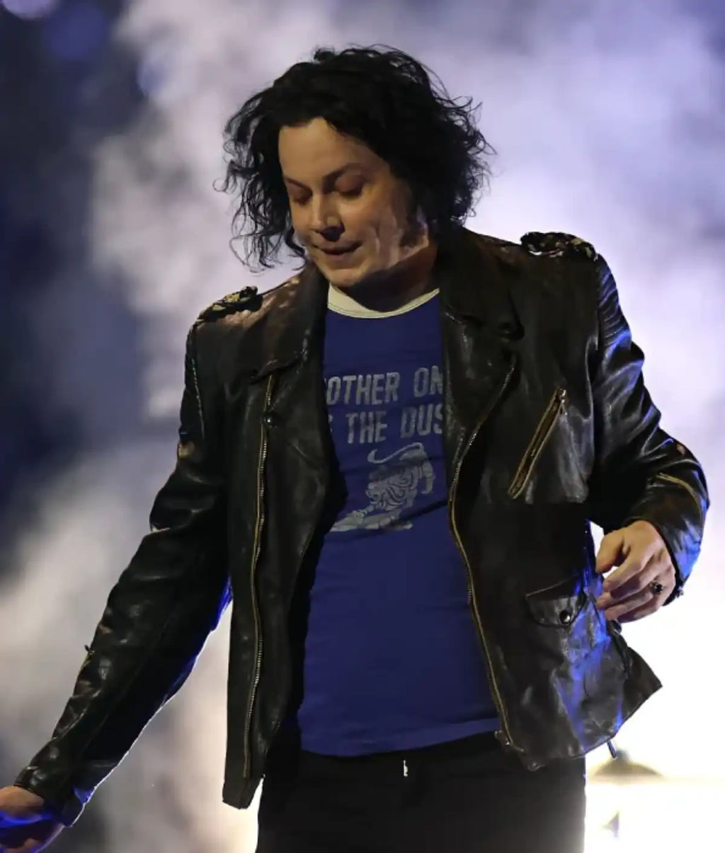 Jack White Halftime Show Leather Jacket