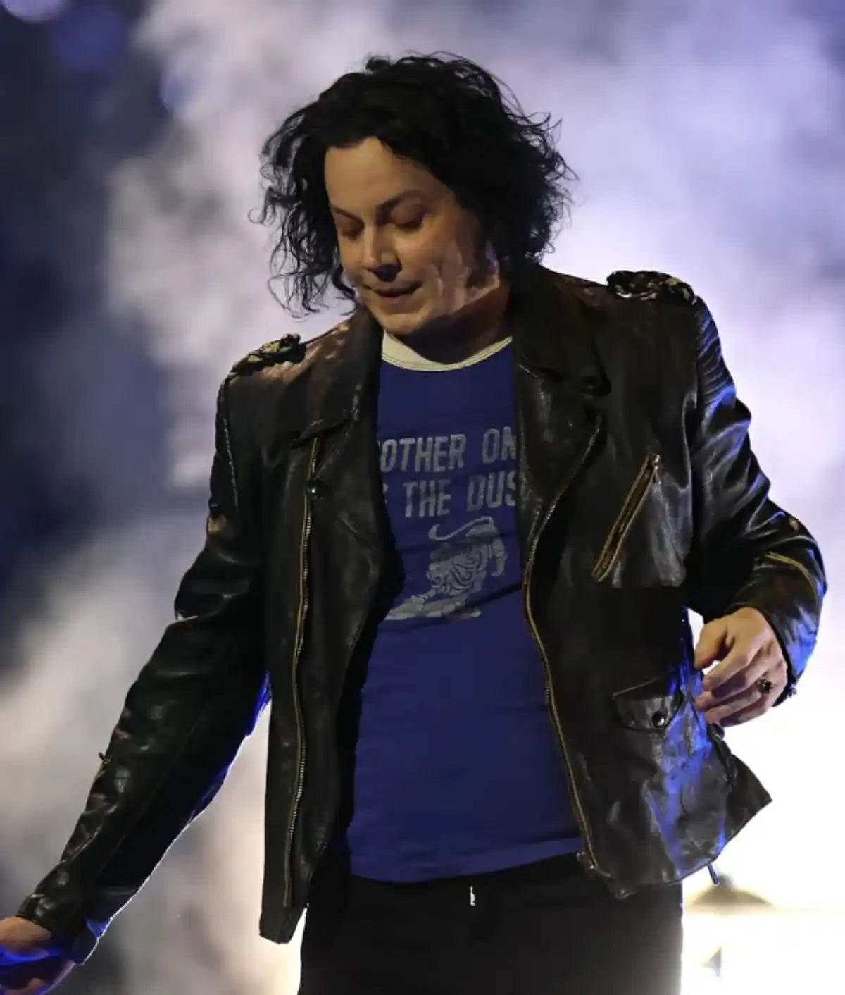 Jack White Halftime Show Leather Jacket