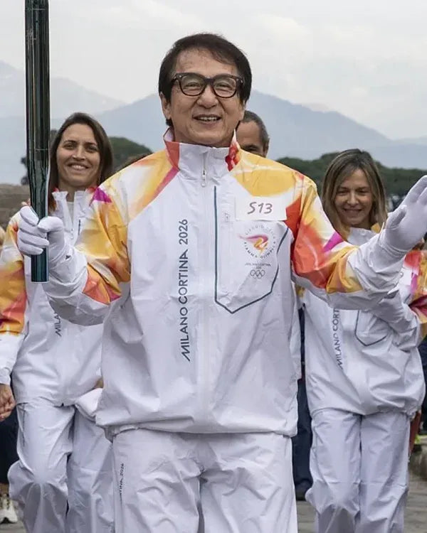 Jackie Chan Winter Olympics 2026 Flame Jacket