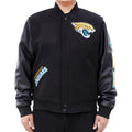 Jacksonville Jaguars Classic Rib Wool and Leather Jacket WorthVee