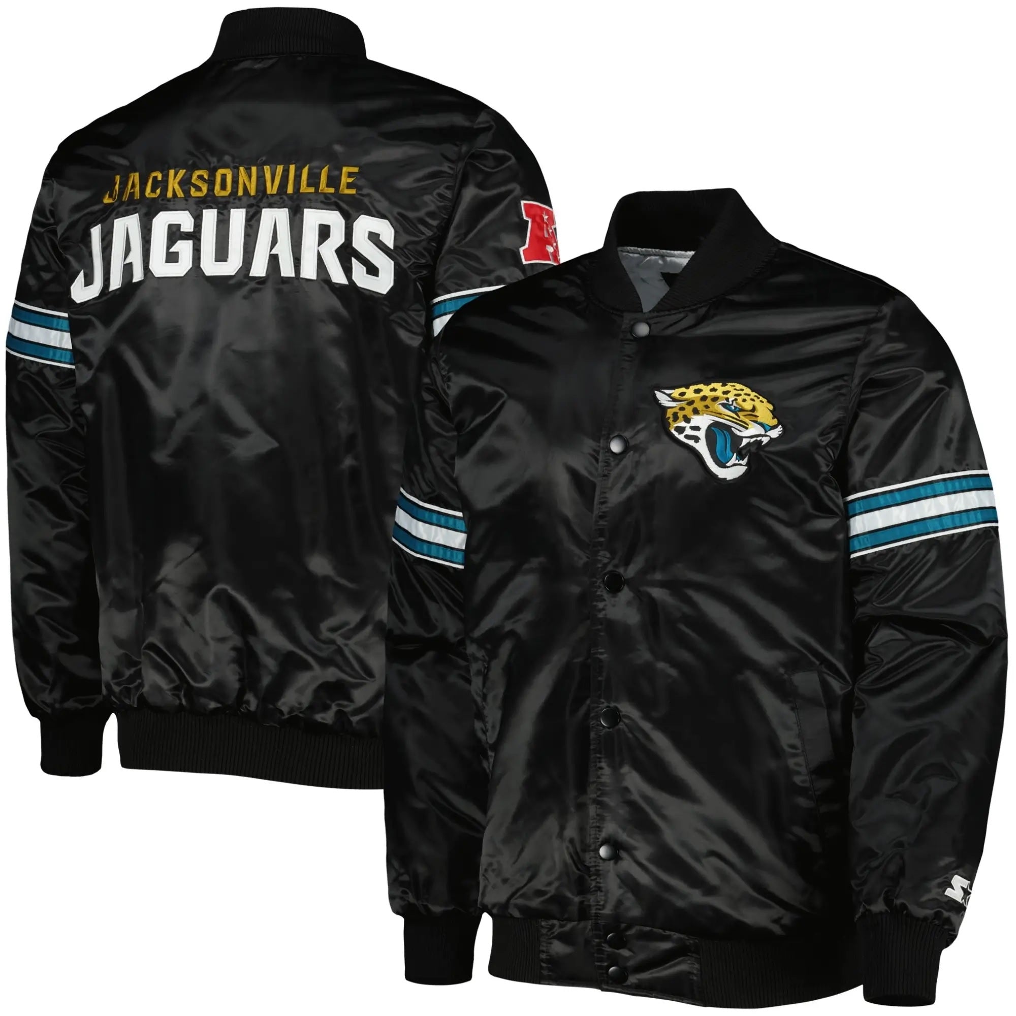 Jacksonville Jaguars Starter The Pick and Roll Satin Jacket WorthVee