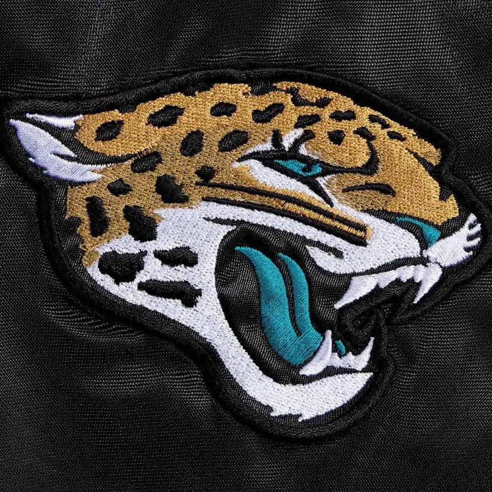 Jacksonville Jaguars Teal and Satin Jacket WorthVee