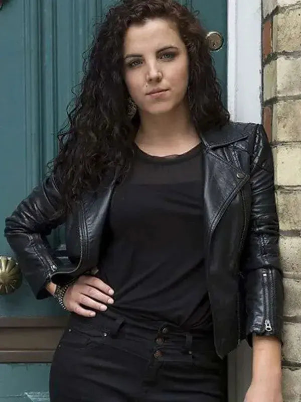 Jamie-Lee O’Donnell Black Leather Jacket Derry Girls WorthVee