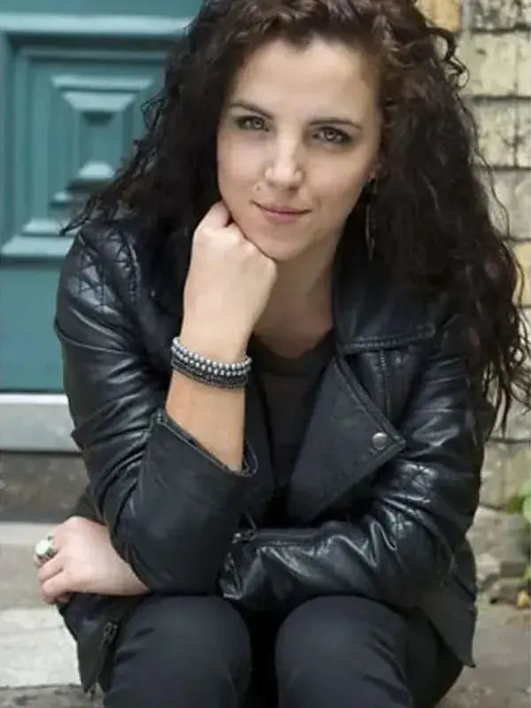 Jamie-Lee O’Donnell Black Leather Jacket Derry Girls WorthVee