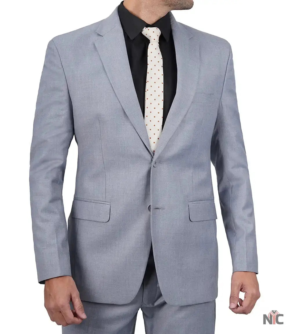 Jared Men's Grey Two-Piece Suit Clanton Jacket