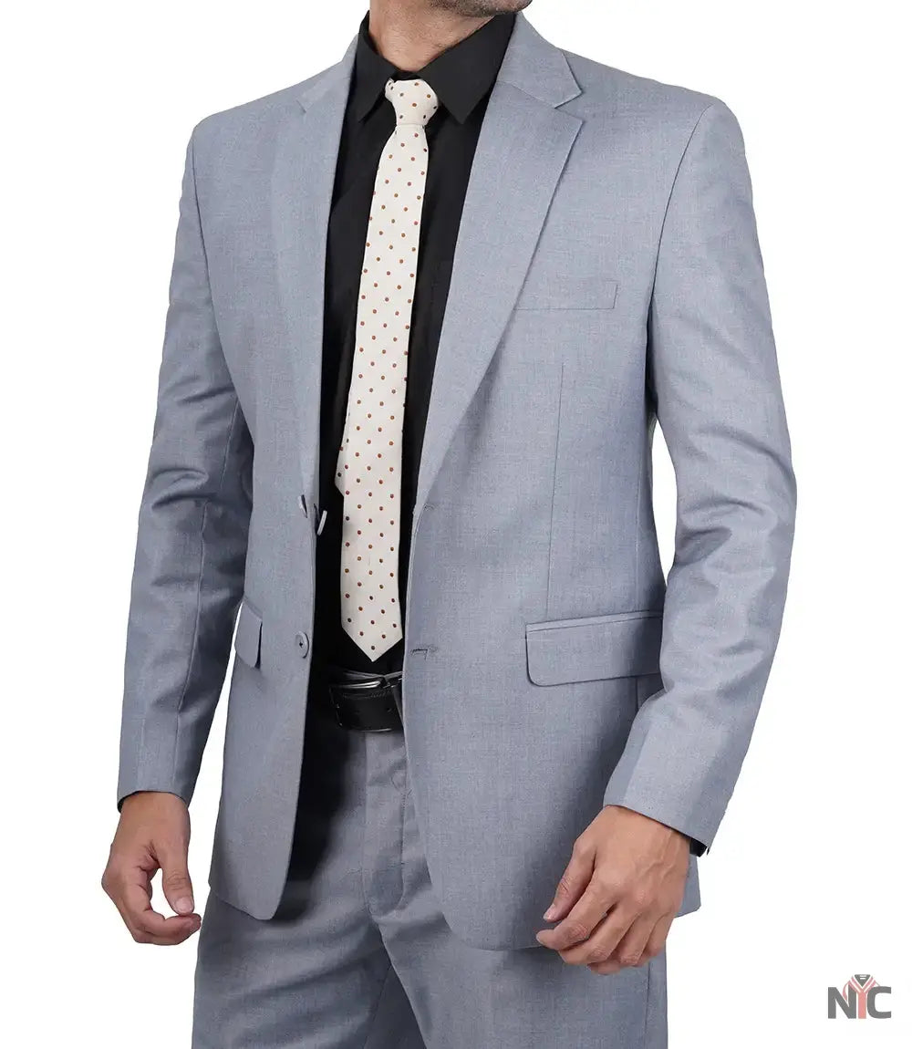 Jared Men's Grey Two-Piece Suit Clanton Jacket