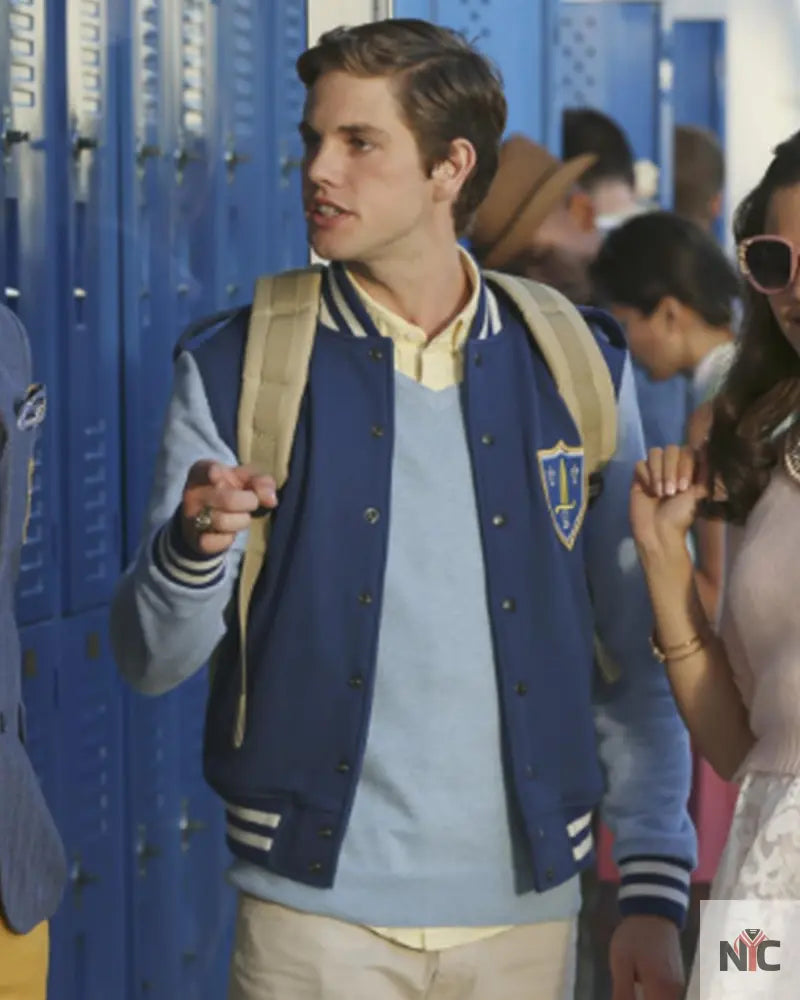 Jedidiah Goodacre Descendants Blue Bomber Jacket Clanton Jacket
