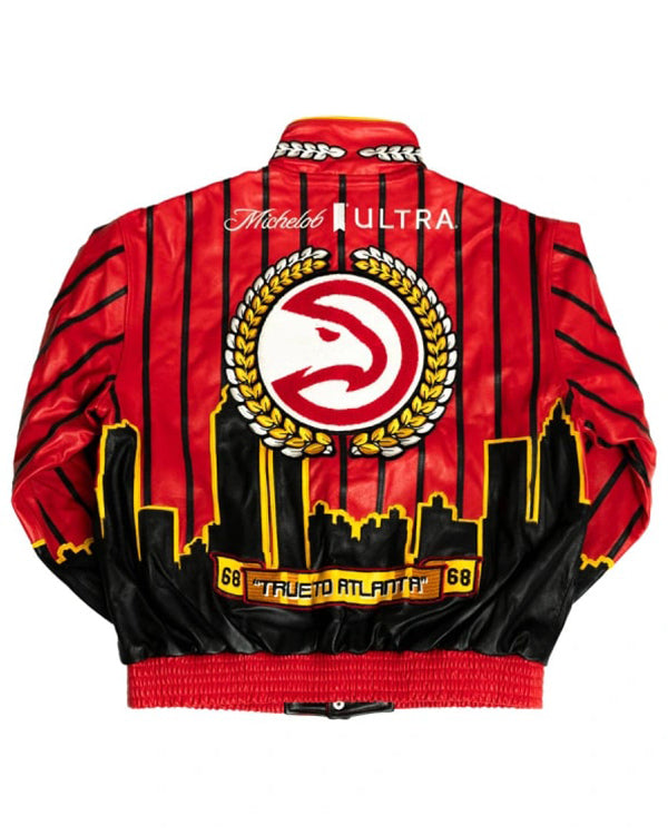Atlanta Hawks Vegan Leather Jacket