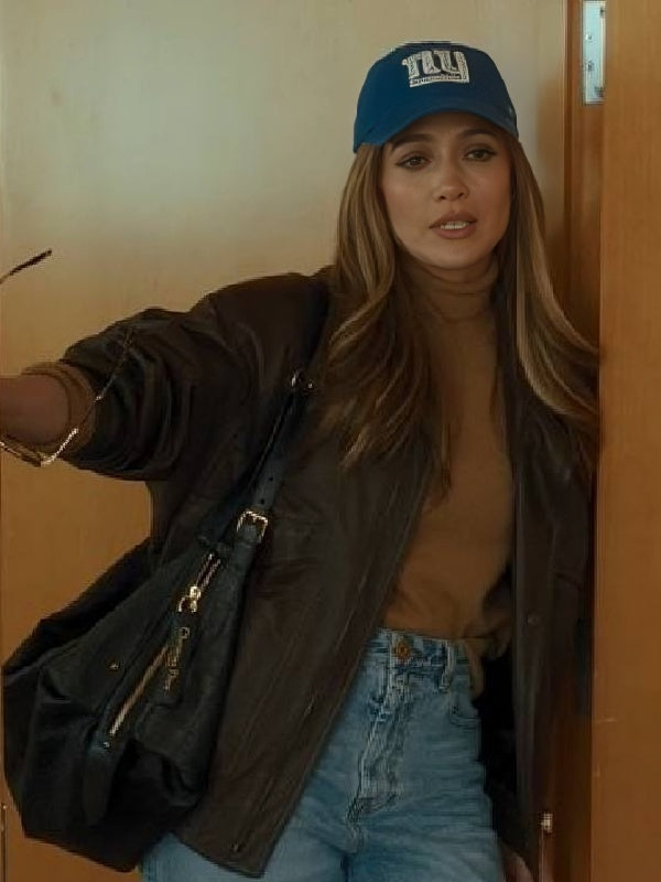 Jennifer Lopez Office Romance 2026 Brown Leather Jacket WorthVee