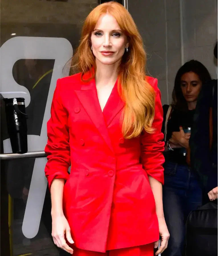Jessica Chastain Live With Kelly And Mark Blazer USA Jackets