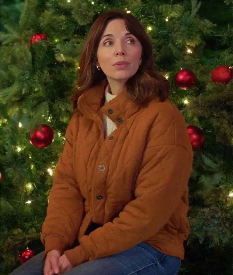 Jingle Bell Love 2024 Michelle Morgan Brown Quilted Jacket