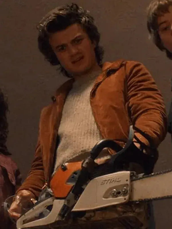Joe Keery Stranger Things Suede Leather Jacket WorthVee
